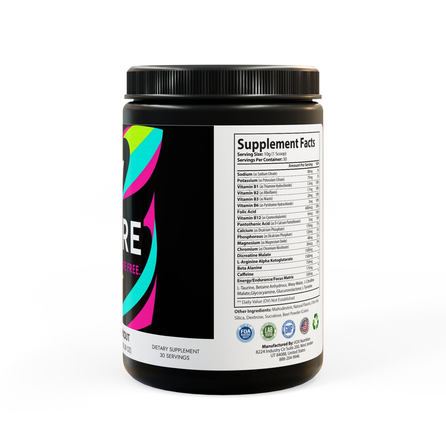 Pre-Workout Supplement, Watermelon (300g, 10.58oz)