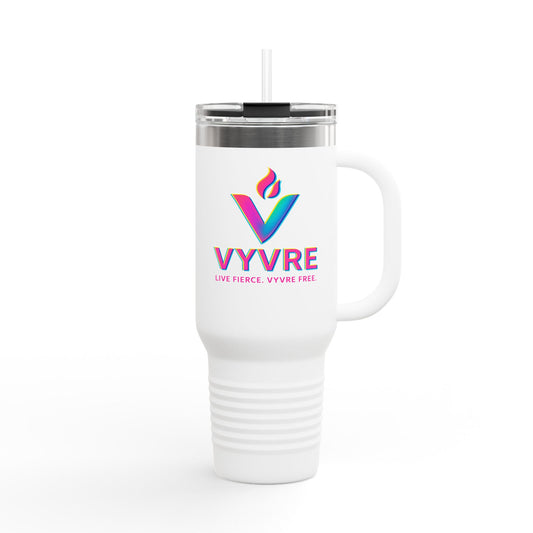 VYVRE Insulated Travel Mug - 40oz Multi-Use Coffee Cup for Adventures, Gifts for Holidays, Road Trips, Festivals, Camping