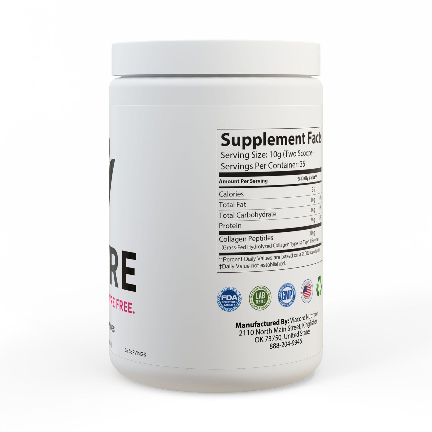 Collagen Peptides Type I & III Supplement (350g, 12.3oz)