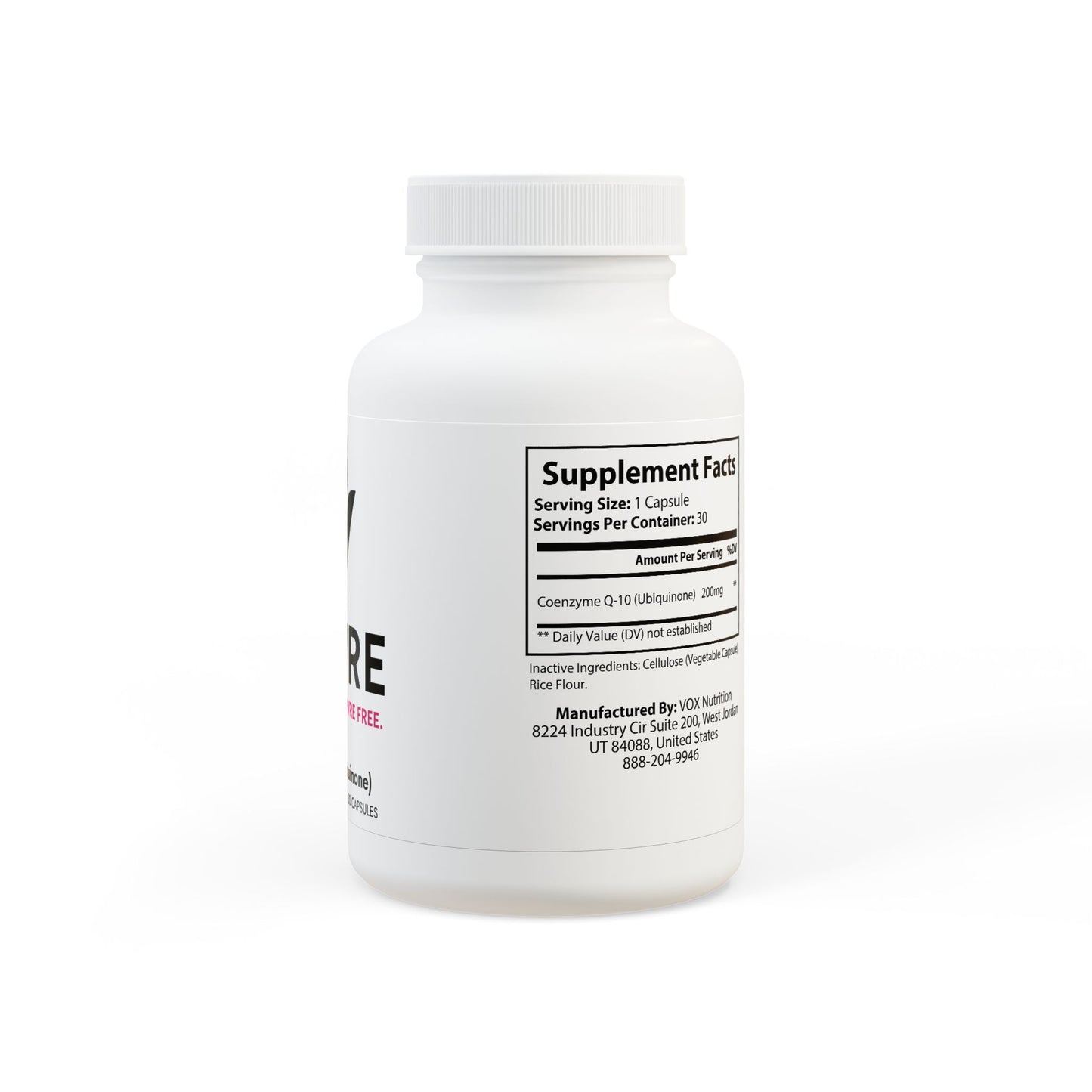 CoQ10 (Ubiquinone) Supplement (30 Capsules)