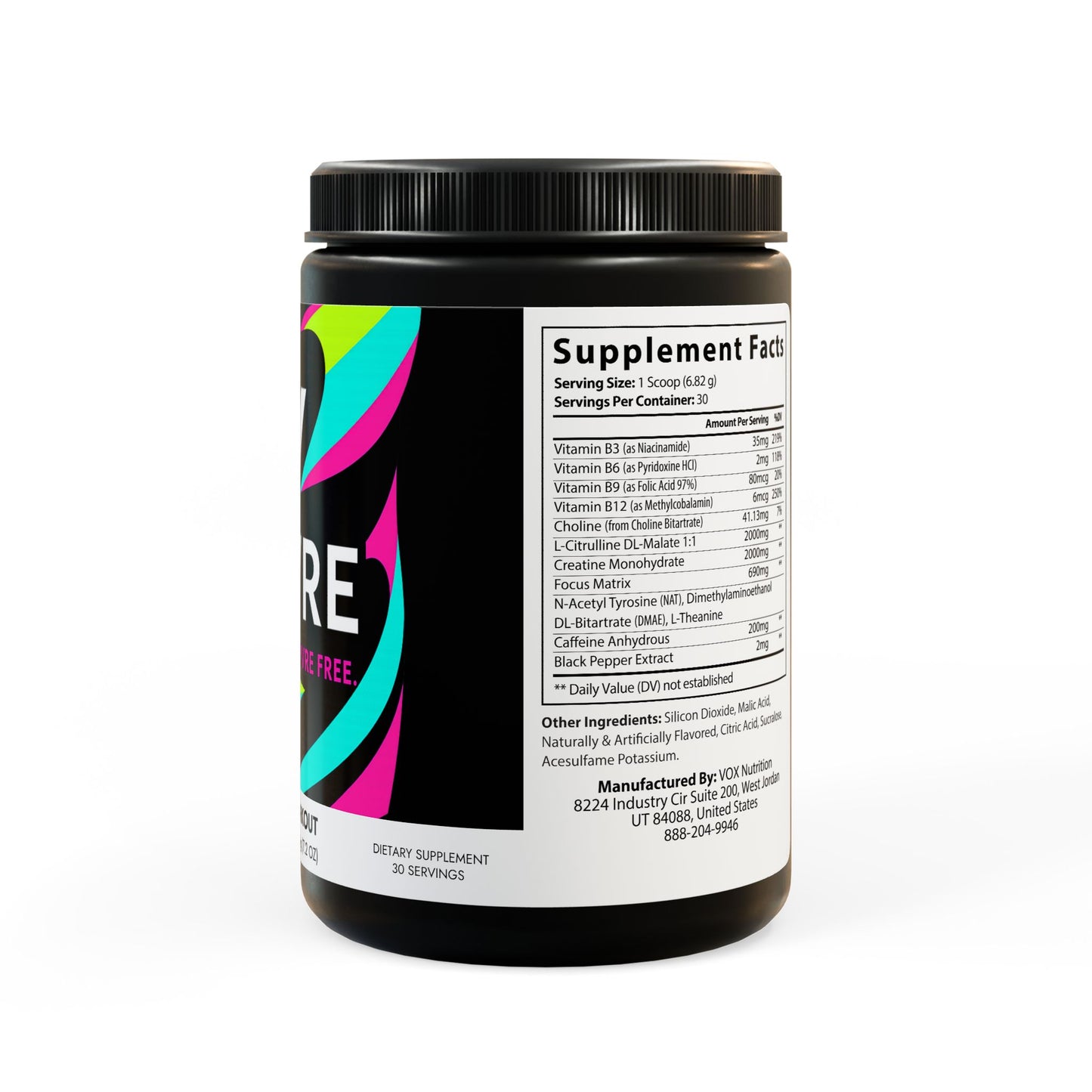 Pre-Workout Supplement, Fruit Punch (204g, 7.1oz)